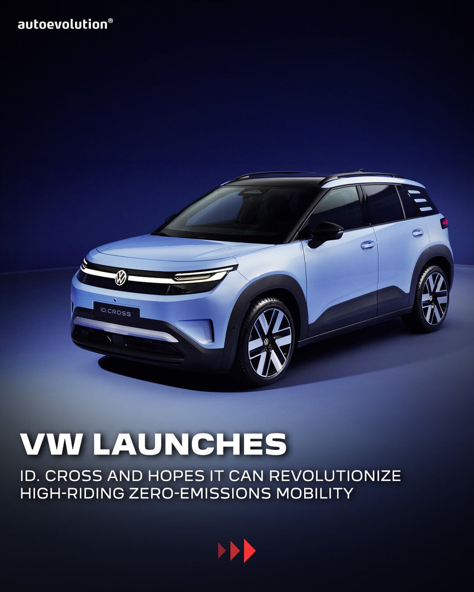 autoevolution's tweet photo. It feels like ages since Volkswagen started teasing the new batch of ID. models, and here we are already with a bunch of them: ID. Polo, ID. Polo GTI, ID.3 Neo, and now also the first-ever ID. Cross.
#vw #idcross #volkswagenidcross #vwcrossover #ev #meb #electriccrossover https://t.co/JmVDbxOiLZ