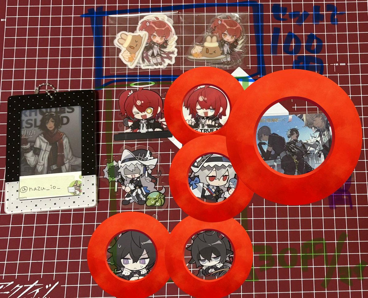 SsXxPpCc's tweet photo. @nazu_io_ ご確認ありがとうございます！
イオ様（写真1枚目）/丸印ステッカー4種+kayouカード1枚：私（写真2枚目）/5周年ステッカー9枚
で問題なければ交換お願いいたします◎
これから出勤のため以降確認遅れます。お取引可能であれば先にフォローいただいて大丈夫です！よろしくお願いいたします。 https://t.co/R18QvVtzgc