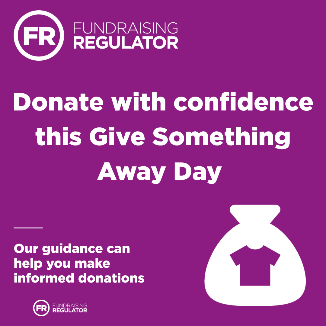 FundrRegulator's tweet photo. 🎁 It's #GiveSomethingAwayDay!

If you're decluttering and planning to donate, take a moment to check our guidance on:
👕 Charity bag collections
🛍️ Donating to charity shops

Find out what to look out for before you give:
🔗 https://t.co/1lgmnVjP7F
🔗 https://t.co/2wmXdiTr1z https://t.co/XORUSuOTnr