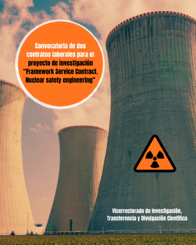 Biblioteca_UNED's tweet photo. Convocatoria de 2 contratos para el proyecto de investigación “Framework Service Contract. Nuclear safety engineering”,
https://t.co/o8hVc0BoTt https://t.co/b6qfHhvEjp