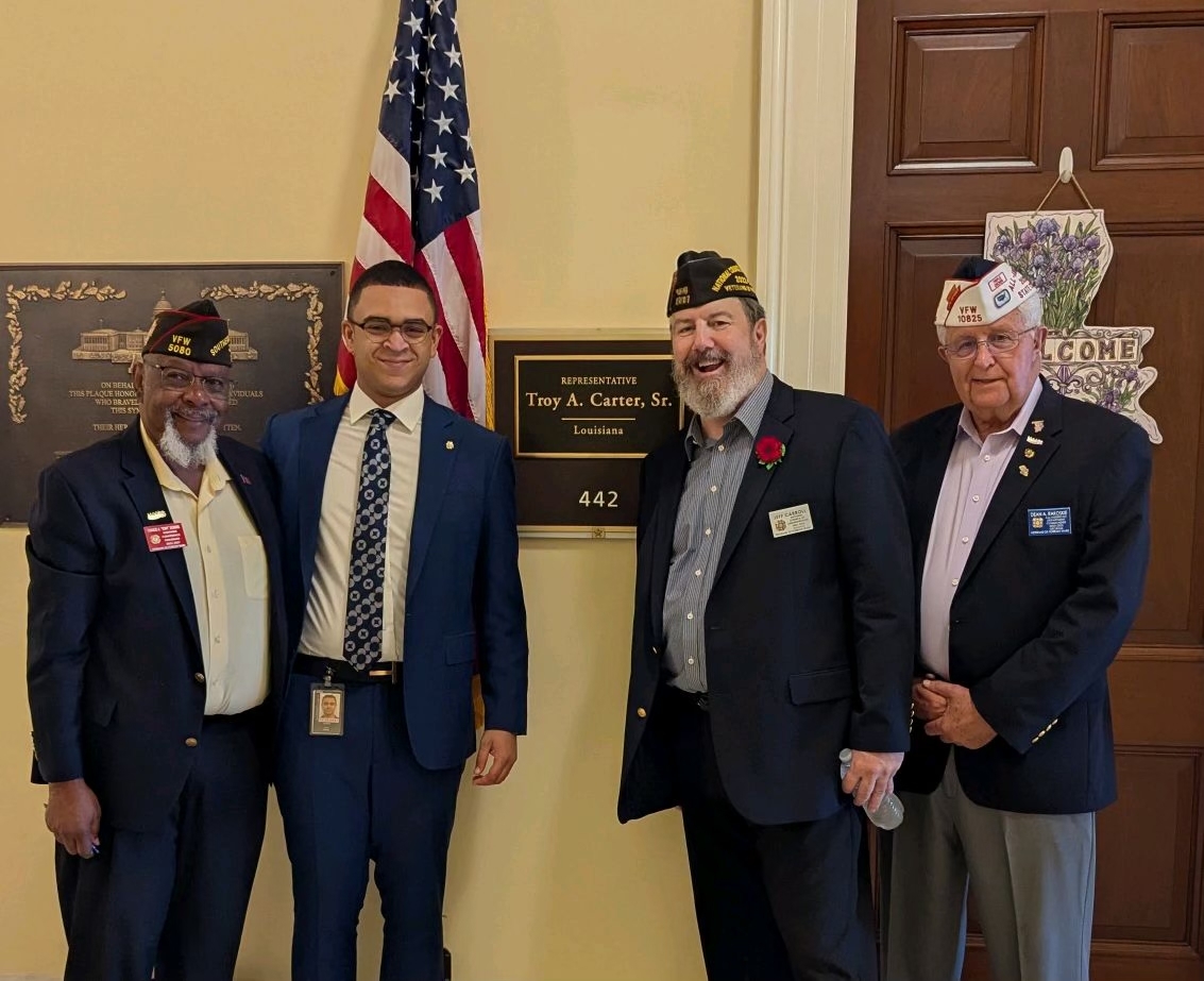 VFWHQ's tweet photo. This is grassroots advocacy in action. 🇺🇸

Your VFW is meeting with members of Congress on Capitol Hill to oppose the Take Care of America's Veterans Act as written, urging the REMOVAL of the disability compensation offset provision and a funding solution that doesn't come at the expense of veterans and their families.

Even if you can't be on the Hill with us, your voice matters. 

Contact your members of Congress and help us protect the benefits veterans have earned: https://t.co/XQ7BsoTqd0

#HonorTheContract #VFW #AdvocacyInAction #VeteranBenefits #VeteranAdvocates