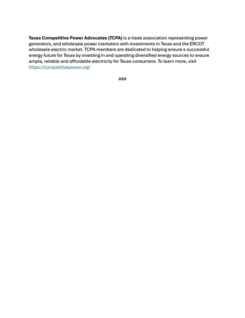 TXCompPower's tweet photo. TCPA is proud to announce our new partnership with @PoweringTexans. Together, we will advocate for policies that support the reliable, dispatchable generation resources needed to ensure Texas continues to lead the nation in economic growth and opportunity. https://t.co/sXko7PWc1l