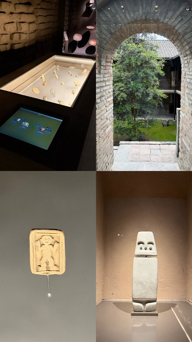 ahhatde1's tweet photo. A propósito de museos. A mi criterio, el mejor del País. Museo Casa del Alabado

Quito, Centro Histórico.
Recomendación imperdible. 
De esos lugares que uno vuelve a recomendar porque funcionan con excelencia. 

1️⃣  El Museo Casa del Alabado se recorre por ideas. Cuerpo, poder, ritual, naturaleza.

2️⃣ Las culturas Valdivia, La Tolita, Bahía sin evidencia de su pensamiento, técnica y sensibilidad. Cerámica, metal y forma que no tienen nada de “primitivas”

3️⃣ La casa también es parte de la muestra. Esto fue vivienda antes que museo. Siglos XVI–XVII, restaurados sin maquillaje.Patios, muros, luz controlada. Arquitectura que acompaña, no compite. Un manual silencioso de cómo intervenir patrimonio.

4️⃣ Para arquitectos y urbanistas
Este museo enseña algo clave:
el patrimonio no se congela, se habita. Recorridos claros, escala humana, atmósfera. Aquí la museografía y la arquitectura trabajan juntas. Como debería ser siempre.

5️⃣ El mejor tipo de plan de fin de semana No es solo “ir a un museo”.
Es tomarse el tiempo, caminar el Centro, entrar sin apuro y salir distinto.