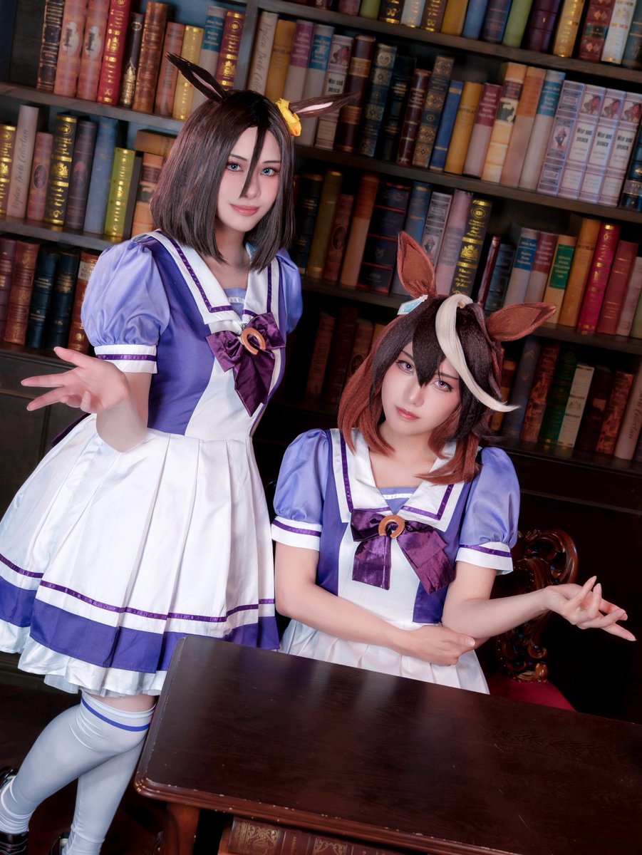 Suuchanman11's tweet photo. cosplay ウマ娘/umamusume

シンボリルドルフ
エアグルーヴ

✼••┈┈┈┈┈┈┈┈┈┈┈┈┈┈┈┈••✼

       ようこそ、我らがトレセン学園へ
　　　　✼••┈┈┈┈┈┈┈┈┈┈┈┈┈┈┈┈••✼

p/ @costsukasa 
#ウマ娘になってしまいました https://t.co/kr7aRFOAyN