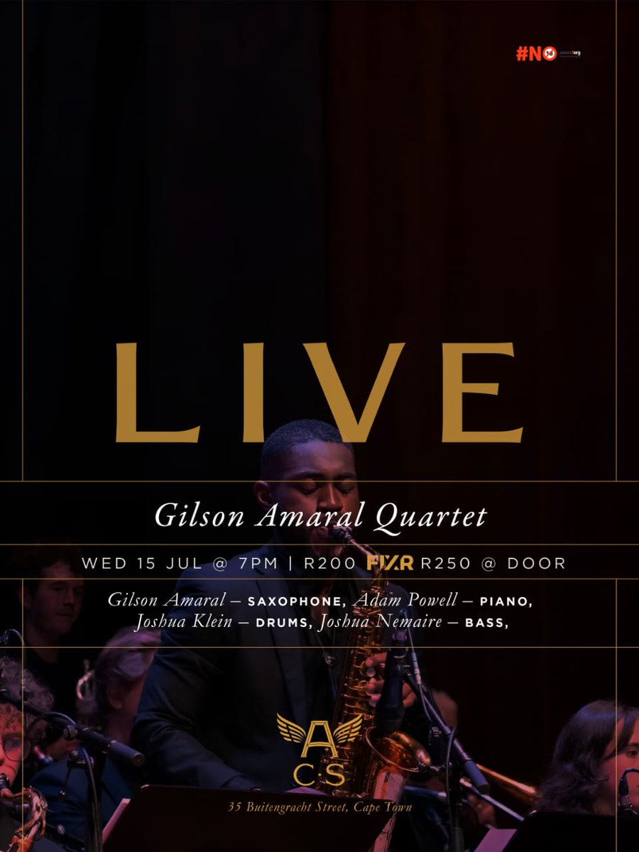 capetownnatural's tweet photo. Cape Town Jazz Gigs for Wednesday 15 July 2026
https://t.co/b2IaudyXRg
jazz in Cape Town https://t.co/TuJYLomivJ
#capetown #jazz #livemusic #LiveJazz #capetownjazz #jazzradio #jazzincapetown #musicincapetown #humansofjazz
#jazzjam #jazzjamsession #musicjam https://t.co/BAKOjL0chE
