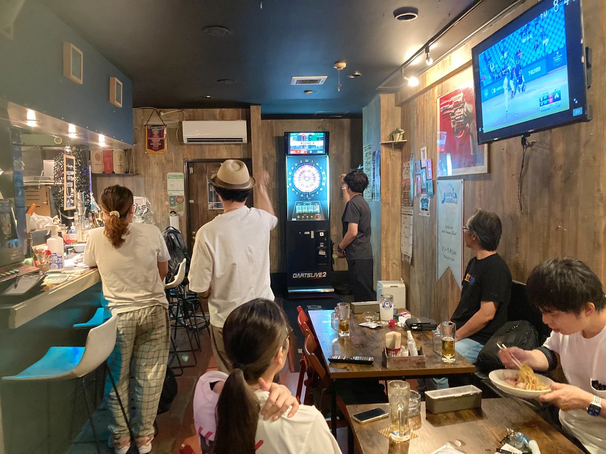 diningbarjam's tweet photo. こんばんは♪
本日はJAPANリーグです🎯
今日の結果次第ではプレーオフ進出です🔥
皆さん楽しんで頑張ってますね🍺🎯　

オススメフードは冷やし中華始めましたになります😁

#ダーツバー #ダーツ #darts #東村山 #DiningBarJam ダイニングバージャム ダーツ好きな人と繋がりたい おひとりさま歓迎 https://t.co/CI59E3Kgwv