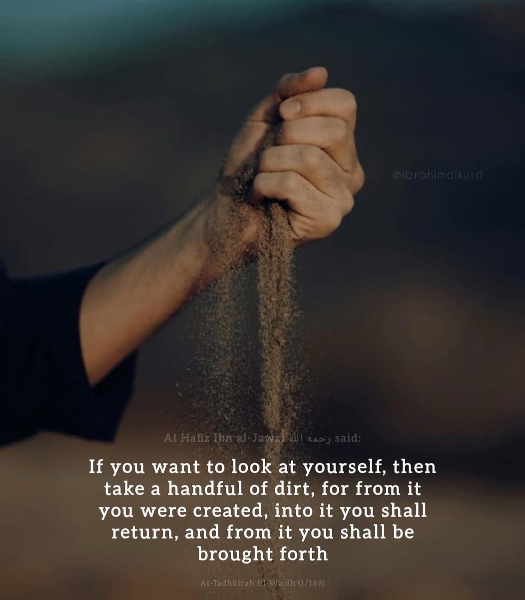 Mzz_hadee's tweet photo. "And from it We created you, and into it We shall return you, and from it We shall bring you forth once again." (Qur'an
20:55) https://t.co/Dw9W5qtfOa