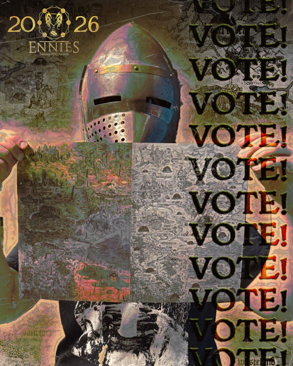 Hollow_Press's tweet photo. Pilgrims of the MurkDome has been Nominated for Best Cartography at ENNINES 2026.

Public voting is open untill July 19.

You can vote us by clicking the following link:

https://t.co/d0lPhDilHi https://t.co/lKTPffRhbb