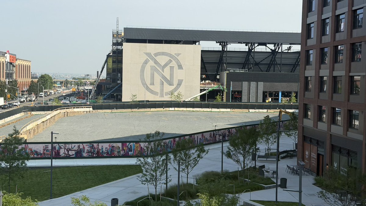 willetspointdev's tweet photo. 7/15/2026 - #nycfc #mets #lgm #willetspoint #flushing #Construction #queens #etihadpark #citifield #metropolitanpark https://t.co/CEkSumPcVH