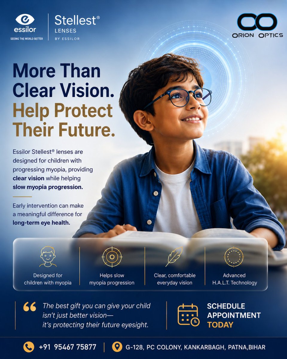 orion_optics's tweet photo. Their world is growing, so protect the way they see it 🌍✨
Ask about Stellest® lenses &amp; schedule an appointment today! 👁️

Visit Us @orionoptics
For more info - +91 95467 75877
orion16optics@gmail.com

#orionoptics #stellest #essilorstellest #essilor #myopiacontrol #myopia #kids https://t.co/wH4WgSemV9