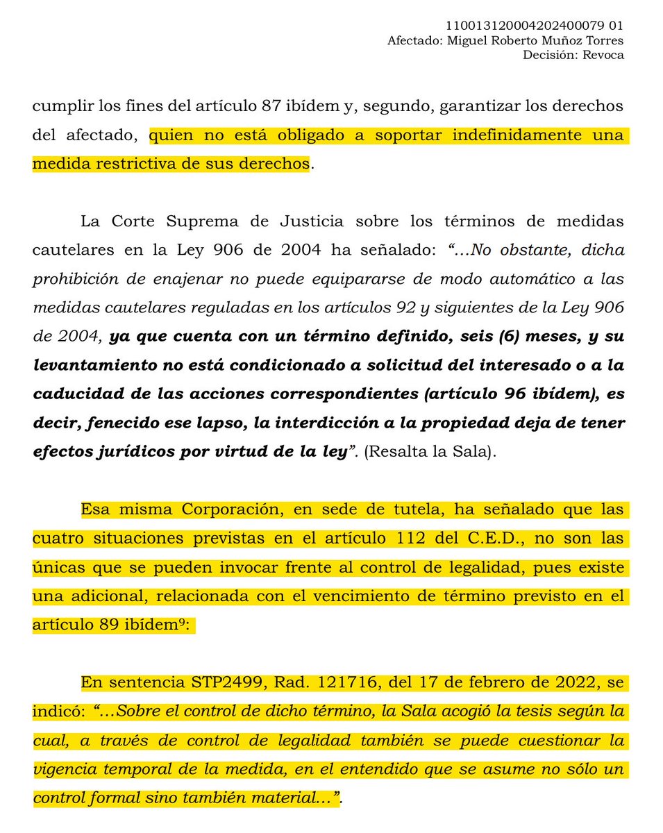 NABM__'s tweet photo. ✅Extinción de Dominio

El término de 6 meses del artículo 89 de la Ley 1708 de 2014 es un LÍMITE a la vigencia de las medidas cautelares. Si la Fiscalía NO presenta la demanda ni archiva la actuación dentro de ese plazo, https://t.co/aqehChEQKN