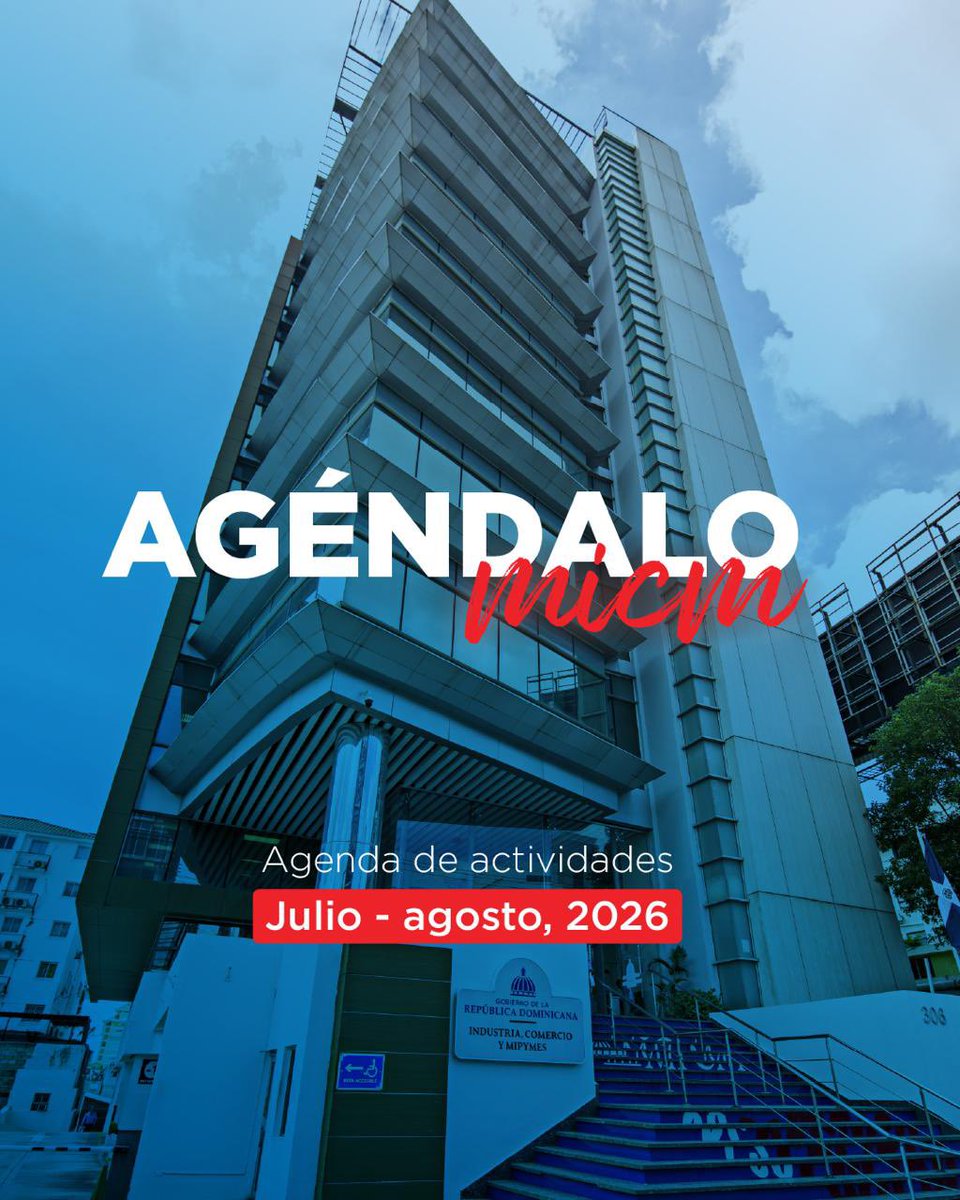 MIC_RD's tweet photo. 🗓️¡Agéndalo!

Estas son las actividades que tendremos en los próximos días.

Te invitamos a ser parte de estos espacios de aprendizaje, fortalecimiento y crecimiento para el sector productivo nacional.

#MICM #AgéndaloMICM https://t.co/Cdw7lI3BLp
