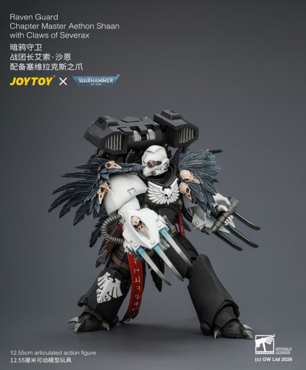 VintageScale18's tweet photo. #JoyToy announced Raven Guard
Chapter Master Aethon Shaan
with Claws of Severax. 

#eightteenthscale #figures #warhammer40k #actionfigures https://t.co/UVdRm3NMbr