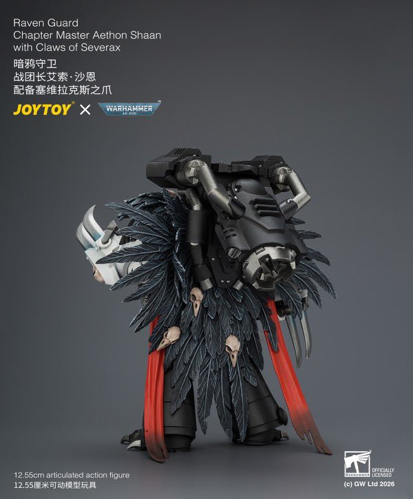 VintageScale18's tweet photo. #JoyToy announced Raven Guard
Chapter Master Aethon Shaan
with Claws of Severax. 

#eightteenthscale #figures #warhammer40k #actionfigures https://t.co/UVdRm3NMbr