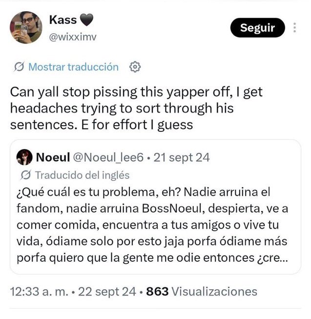youngsdoll's tweet photo. @caffeinequeen84 no the issue is not shipping him with sky, the issue is DEMANDING it when it is not even canon, creating hate for an actor not even involved (noeul) and being little bitches about the fact that bossnoeul WANT to be in a fixed pairing, u are defending noeul antis js to feel right https://t.co/tSCTDxi4J0