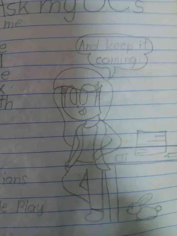 cartooname's tweet photo. I lost the original Image of my first self insert. Her name is Anna. I made her originally as my gravity falls sona back when I was 10 and used her as my self insert until I was 15. After that I detached from her and made her into an OC. https://t.co/3BMyZeZEom
