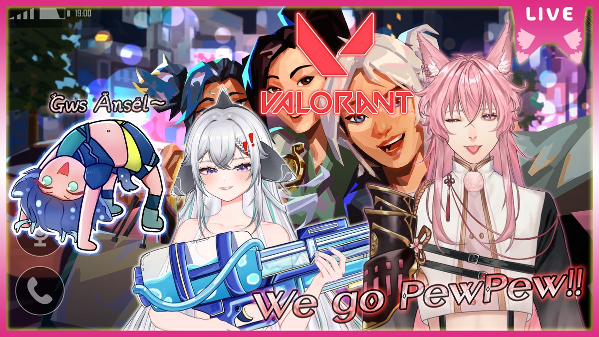 NinomiyaShoVT's tweet photo. 【Valorant🔫】• Palo Night Trio PewPew~!!
//>w<//
⏰Tonight at 20 : 400 p.m. (GMT+7) ~
⛩️Waiting Room : https://t.co/2O5mJ4Ih2K
🌟Collab with :
🐬 @OirukaLovin
🦌 @AnselCervidae
//>w<//
#SeiShoW #vtuber #MYVtuber #Valorant https://t.co/l1T1aWrkpv