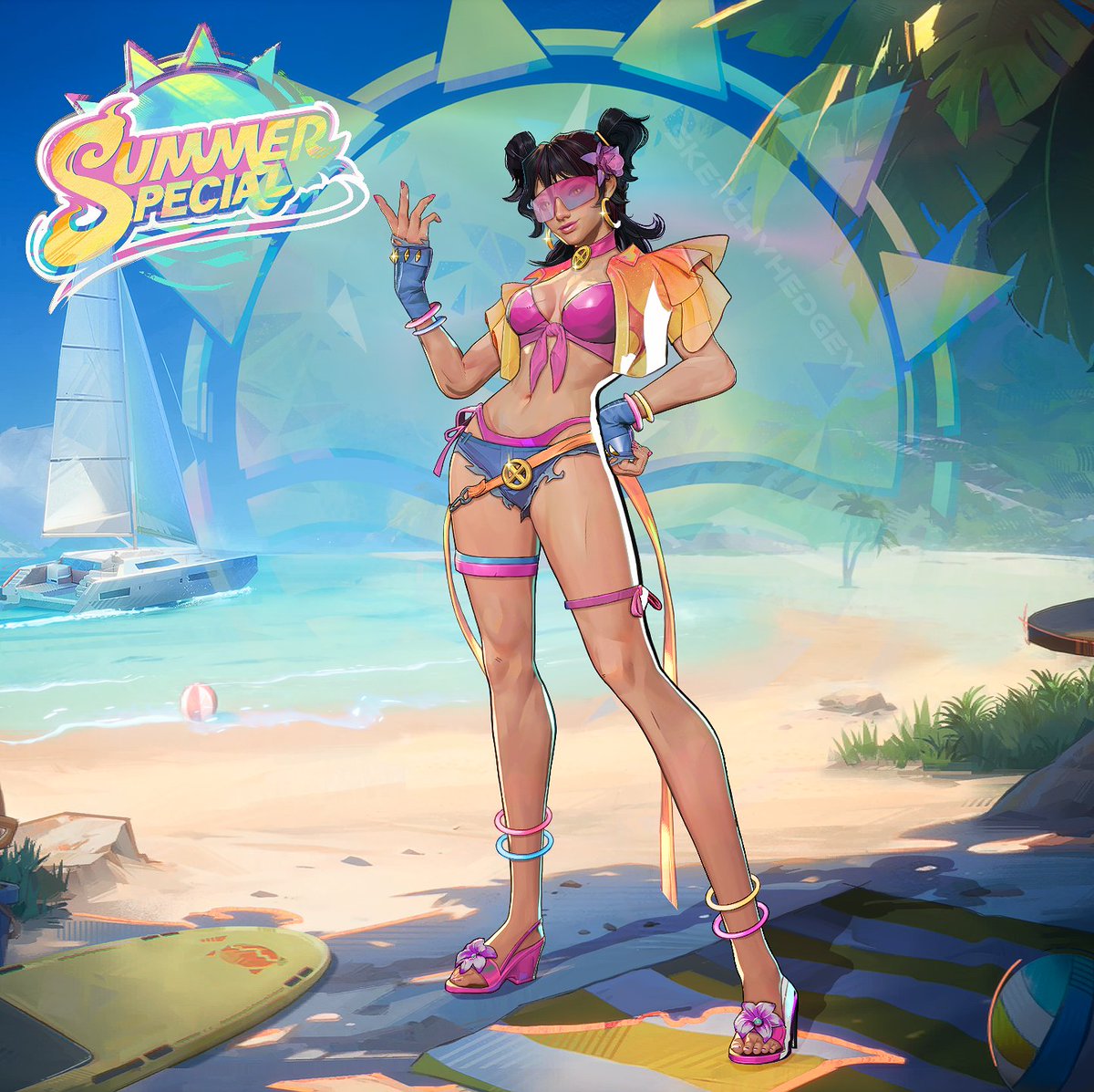 Sketchy_Hedgey's tweet photo. 'Solar Spark' Jubilee 🩷🌊
#MarvelRivals #MarvelRivalsFanArt #Jubilee https://t.co/XKSF3XSQ8b