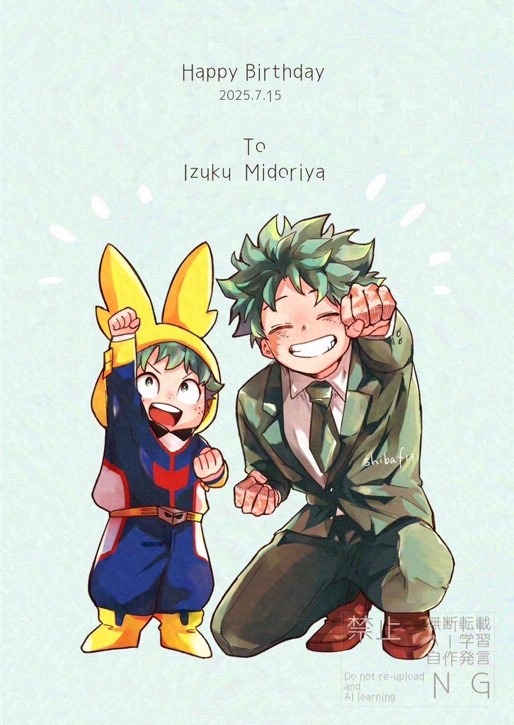 shibaf13's tweet photo. （再掲）
おめでとう、最高のヒーロー！

#緑谷出久誕生祭2026
#緑谷出久生誕祭2026 https://t.co/xi0XkipjNR