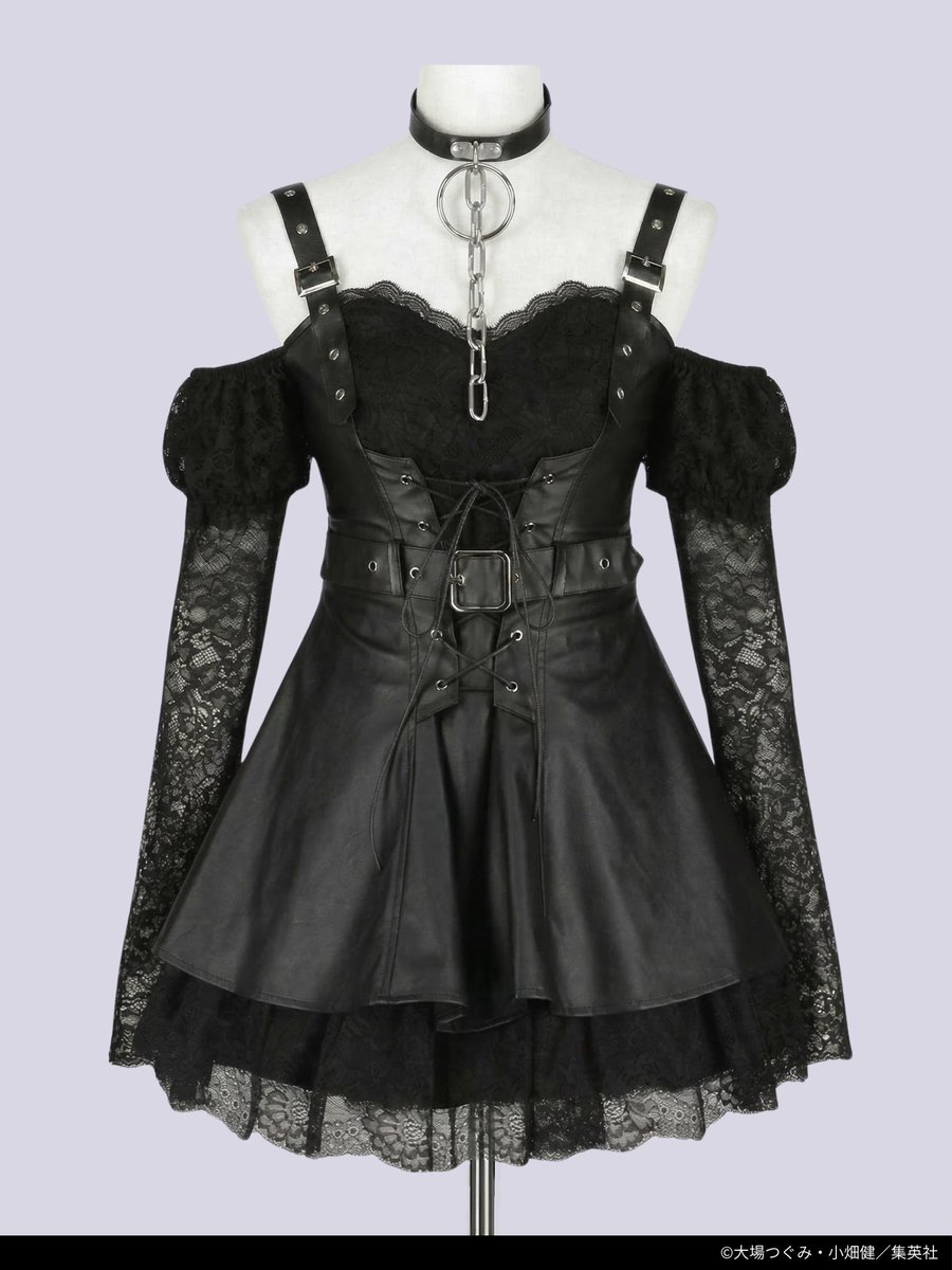 新品DEATH NOTEコラボ MISA LASE LEATHER DRESS QOOZA × DEATH NOTE MISA LASE LEATHER DRESS