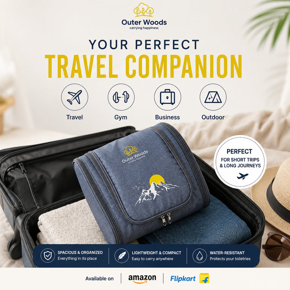 Outerwoodsin's tweet photo. ✈️ Stay organized wherever your journey takes you.

🧴 Spacious compartments
🗂️ Smart organization
🌍 Built for every journey

#organizedtravel #travelaccessories #travelsmart #carryhappiness.

Available on Amazon and flipkart https://t.co/9keLKU07WS