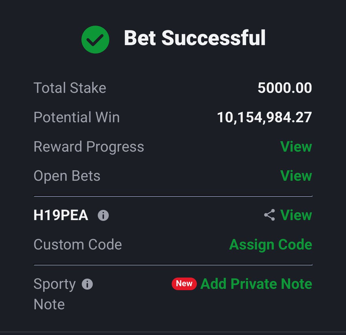 JustBelieveTips's tweet photo. Edit ✍️ QL9Y0V

Same Code💯 Risky💯 Don’t stake more than 500 naira on any of this code. First time trying this risky option https://t.co/z8Q7EuZCxS