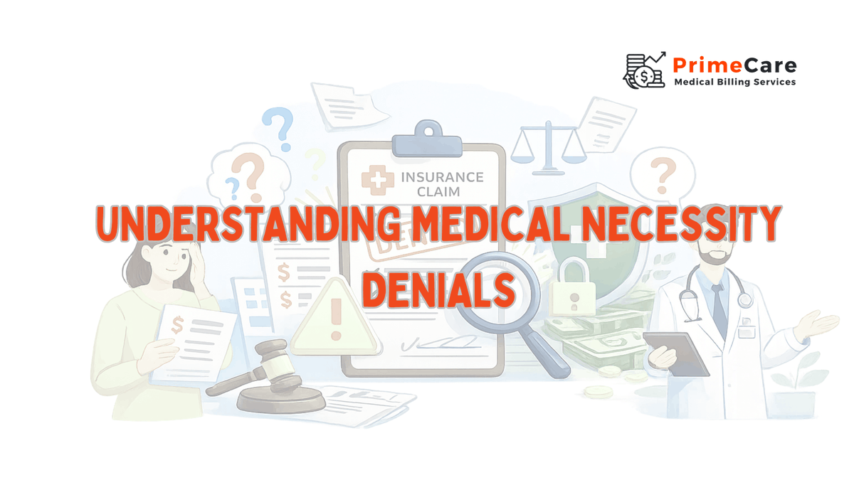 PrimeCareMBS's tweet photo. Stop letting a medical necessity denial stall your revenue! 🛑 Learn how clinical documentation fixes and smart workflows assist in preventing claim denials 💼📈
https://t.co/7xFLGQbw57 https://t.co/g9kGV9rwe1
