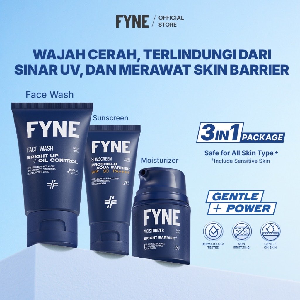 xrebahan's tweet photo. Basic skincare dari FYNE buat cowo ini sepaket cuma 90k an lagi promo 🔥👇

https://t.co/MivSXgUgNN https://t.co/c4FSectwzz