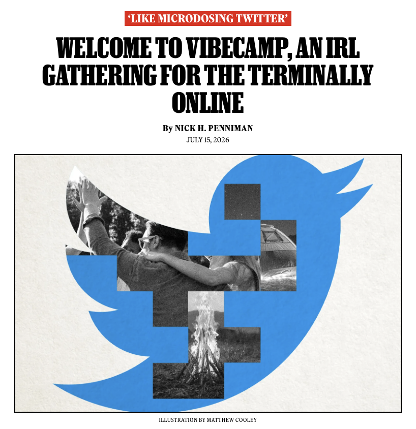RollingStone's tweet photo. How one writer traveled into the bowels of the internet by spending a weekend at an in-person retreat for its most avid users. 

Story: https://t.co/CtkygSZsOP https://t.co/TzGmwn5pes