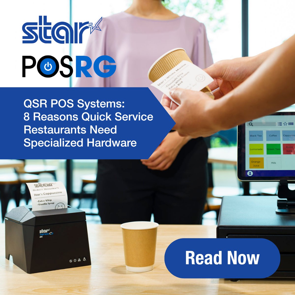 StarMicronics's tweet photo. What does it take to keep a QSR running during the busiest rush?
We teamed up with @POSRG to take a look at the hardware behind high-volume restaurant operations. Thanks to the POSRG team for the collaboration! https://t.co/O3OZvnv89A
#StarMicronics #QSR #RestaurantTech #POS https://t.co/fa5yTggCHt