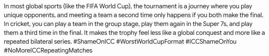 SibendraAb's tweet photo. @cricbuzz https://t.co/OFX5i4syaj