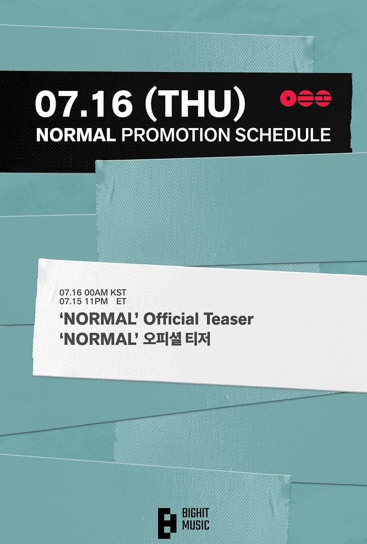 BTSxBRAZIL's tweet photo. É HOJE! 

O teaser do MV de "NORMAL" será lançado ao meio dia (12:00) 🇧🇷

NORMAL MV TEASER IS COMING 
NORMAL MV IS COMING 
#BTS_NORMAL #BTS https://t.co/mef27puVSz