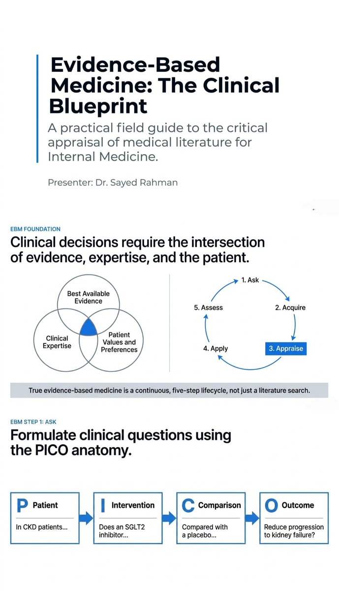 SayedSRahman1's tweet photo. Evidence Based Medicine :
Steps in Critical Appraisal of Research Article .

Part 1/2

#EBM https://t.co/zkb5uw3UVk