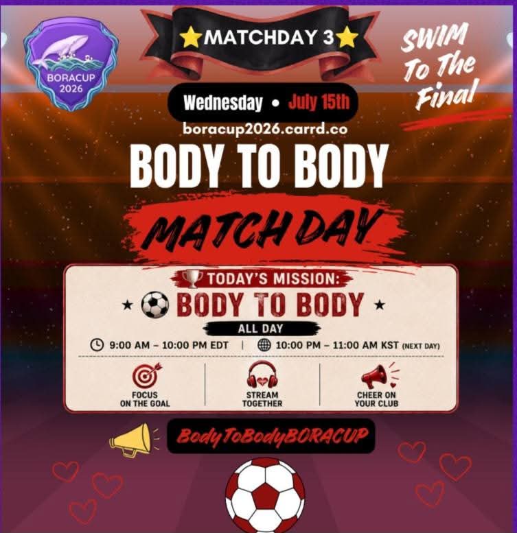 Shemetna123's tweet photo. From the team of ARMYRANG BULGARIA 💜 
#BodyToBodyBORACUP
#BORACUP2026
#SWIMToTheFinal
#ARMYRANG_BULGARIA
Spotify United https://t.co/JTeJyIWn3G