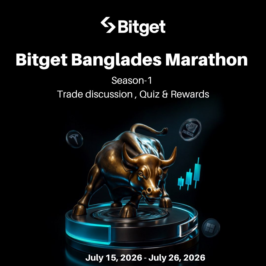 BitgetBDT's tweet photo. 🇧🇩 Bitget Bangladesh Marathon - Season 1 is LIVE! 🏃‍♂️🔥

Join 10 days of community activities, trading discussions, quizzes, and exciting rewards! 🎉

📅 July 15 - 26

How to join:
✅ Follow @BitgetBDT
✅ Like, repost &amp; tag 3 friends
✅ Stay active and earn rewards https://t.co/et812aYMDE