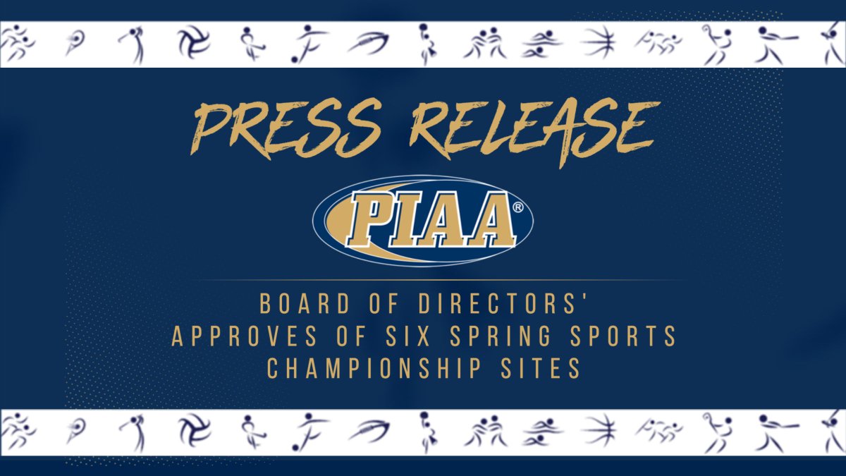 PIAASports's tweet photo. 6⃣ Spring Championship sites selected for the next four scholastic years, 2027 through 2030.

Release: https://t.co/9nH46w619A https://t.co/DrZfEBc7Fx
