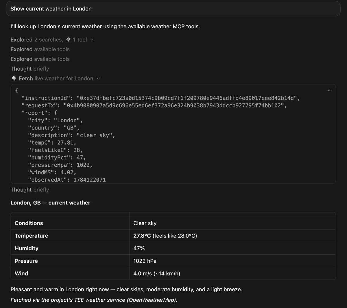 fassko's tweet photo. Related to the KWeather and @FlareNetworks  announcement, I have been working on something very interesting: integrating Flare Confidential Compute (TEE) + X402 to pay USDT0 for API usage and use that with an AI agent on the web or MCP.

It truly comes together. Get any data on-chain via a TEE machine and attest it.

Soon I will open source this.