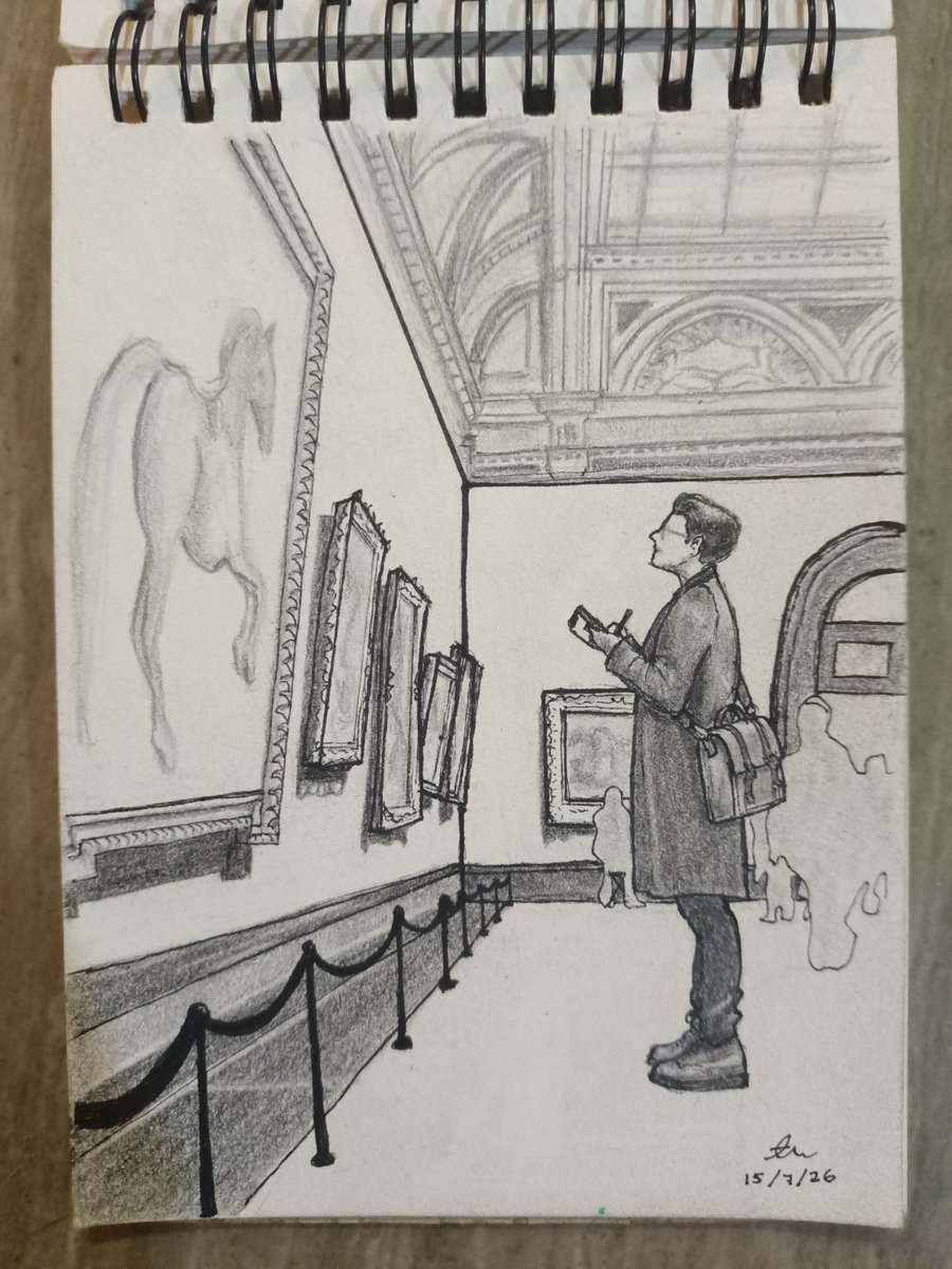 266_Nur's tweet photo. It itakes two to tango ~ PenCil ✏️🖊️

Belajar memahami ruang &amp; perspektif serta cuba melukis secara detail takat yg mampu. Decorative ceiling tu belum ada keyakinan nak tekan pen 🥲

Masih byk yg perlu dipelajari &amp; diasah. Tp saya paling suka lukis beg tu 🤩 https://t.co/Fe6d2NHUdy