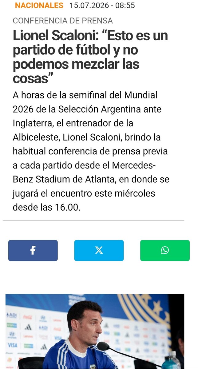 SantiagoMaria4's tweet photo. Hoy se juega la semifinal del mundial 2026, sólo un partido de fútbol aunque @VickyVillarruel diga que hace 193 años el seleccionado inglés al mando de Harry Kane sacaba al gobernador Luis Vernet y nos robaba las Islas Malvinas.
En boca de un vicepresidente es un incidente grave https://t.co/hMPZhh6MmE