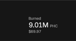 PropellerHatCat's tweet photo. Over 9M $PHC has already been burned https://t.co/lmDDz9paSI