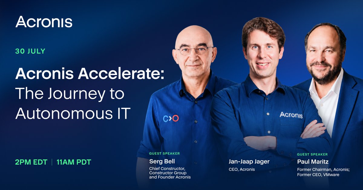 Acronis tweet media