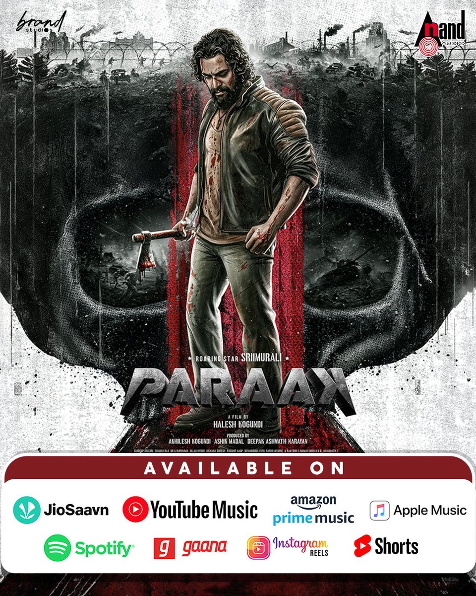 haleshkogundi's tweet photo. #paraak Teaser audio Available on Streaming Platforms
@SRIMURALIII @haleshkogundi @akhileshkogundi @ashikmgbakkesh @charanrajmr2701 @brandstudioss @aanandaaudio
#paraak #sriimurali #haleshkogundi #akhileshkogundi #ashumadal #charanraj #brandatuios #anandaaudio https://t.co/w02gyE3J8T