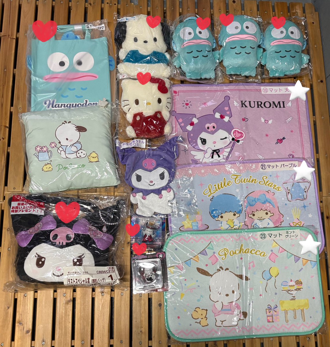 chinamon1128's tweet photo. サンリオ 当りくじ 一番くじ happyくじ カービィ ディズニー 推しの子 らんま すみっコ ムーミン マリオ しろたん モフサンド mofsand
買取 譲渡 交換
譲　画像の物
求　定価+送料or実用的な物なんでも検討
❤️は無印から抱き合わせ(抱き合わせ点数は異なります)
⭐️、無印は単体譲渡可 https://t.co/ZYQ4c2AccQ