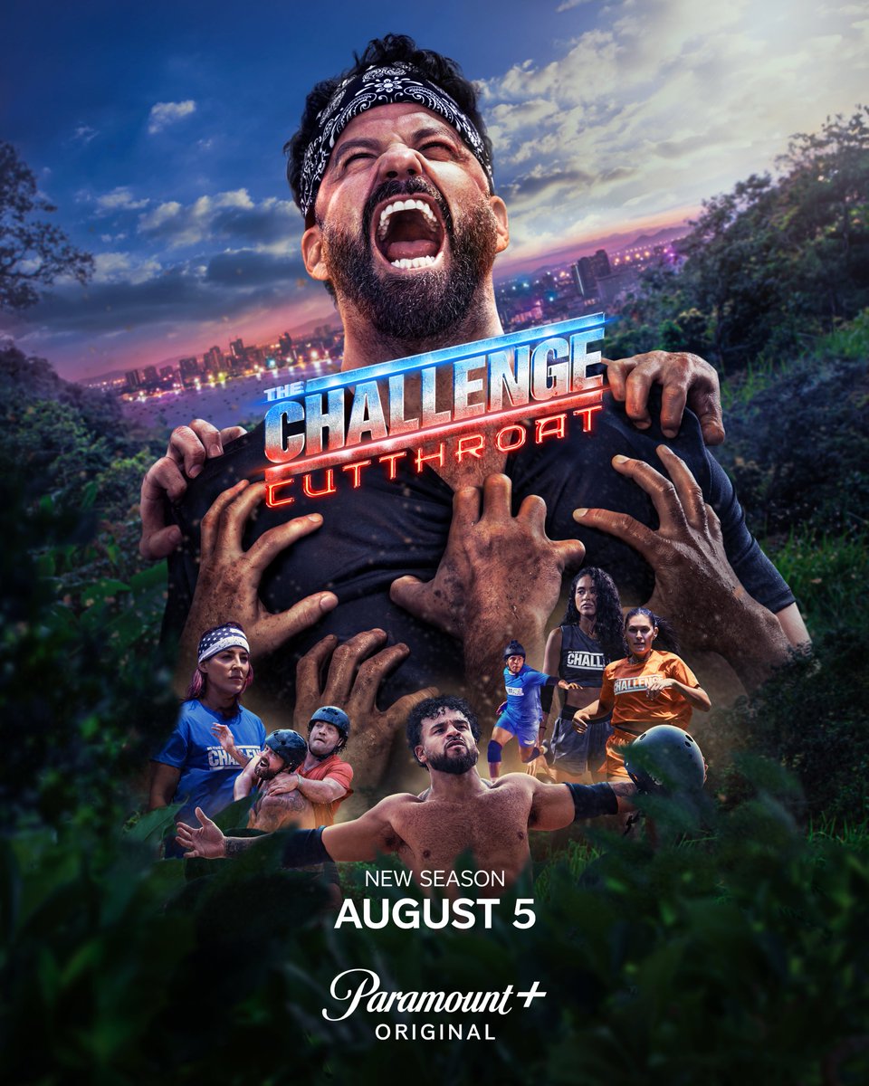 TheChallenge's tweet photo. It’s not personal, it’s THE CHALLENGE 😈 #TheChallenge42: Cutthroat premieres August 5, NOW on @ParamountPlus! 🔥 https://t.co/mOsBzwFlqv
