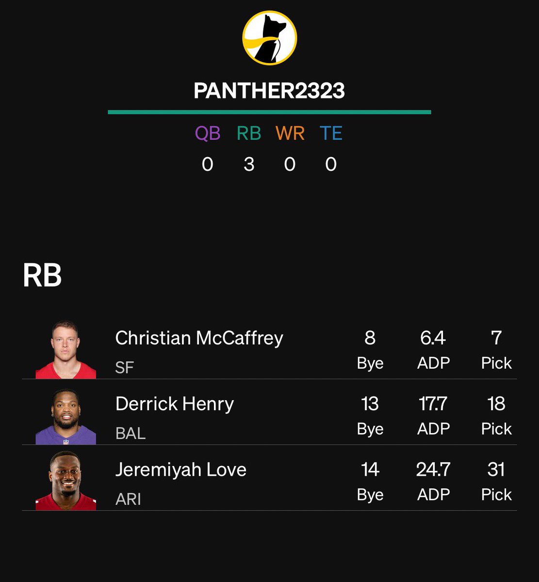 BestBallPanther's tweet photo. Can we land the plane? #underdogfantasy https://t.co/uGudZZXssT