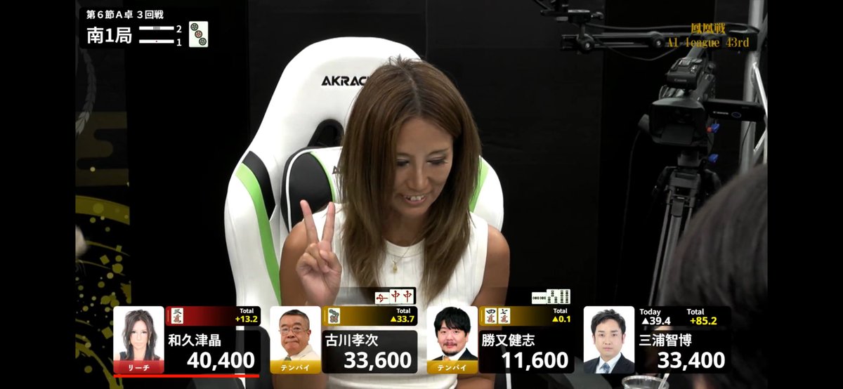 会長に褒められて笑顔☺️ 2200てん！！