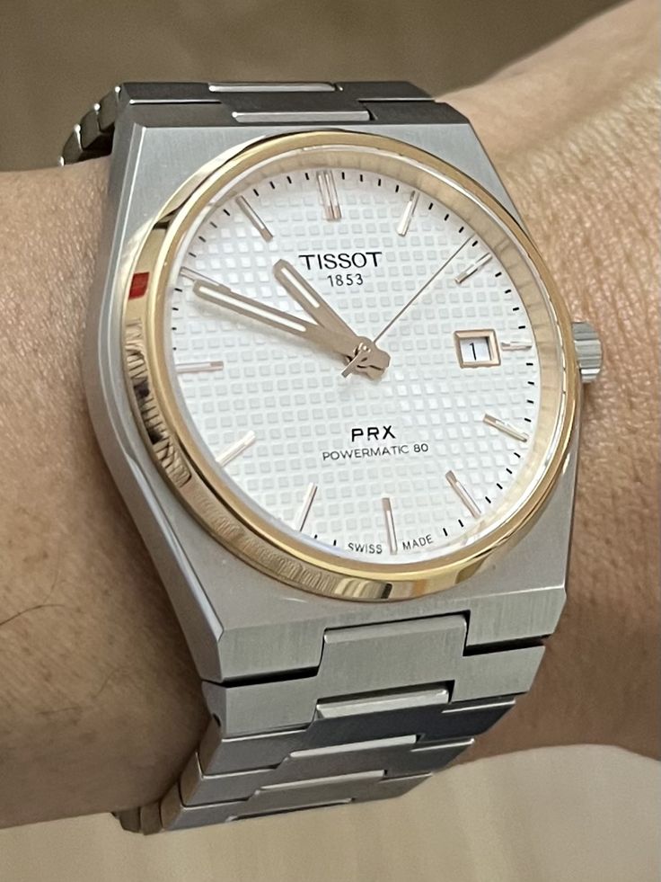 Prime_Asthetic's tweet photo. If you know watches, you know the PRX.

tissot prx powermatic 80 . https://t.co/NrP6uJ0tgg