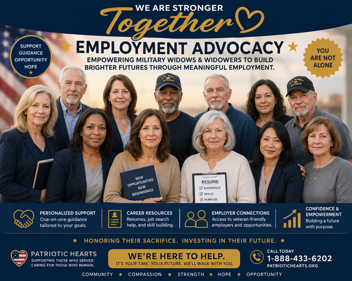 HirePatriots's tweet photo. Our New Program for Military Widows and Widowers
Read More 👉 https://t.co/ZCes6BZZdG https://t.co/rn3iqccqSv