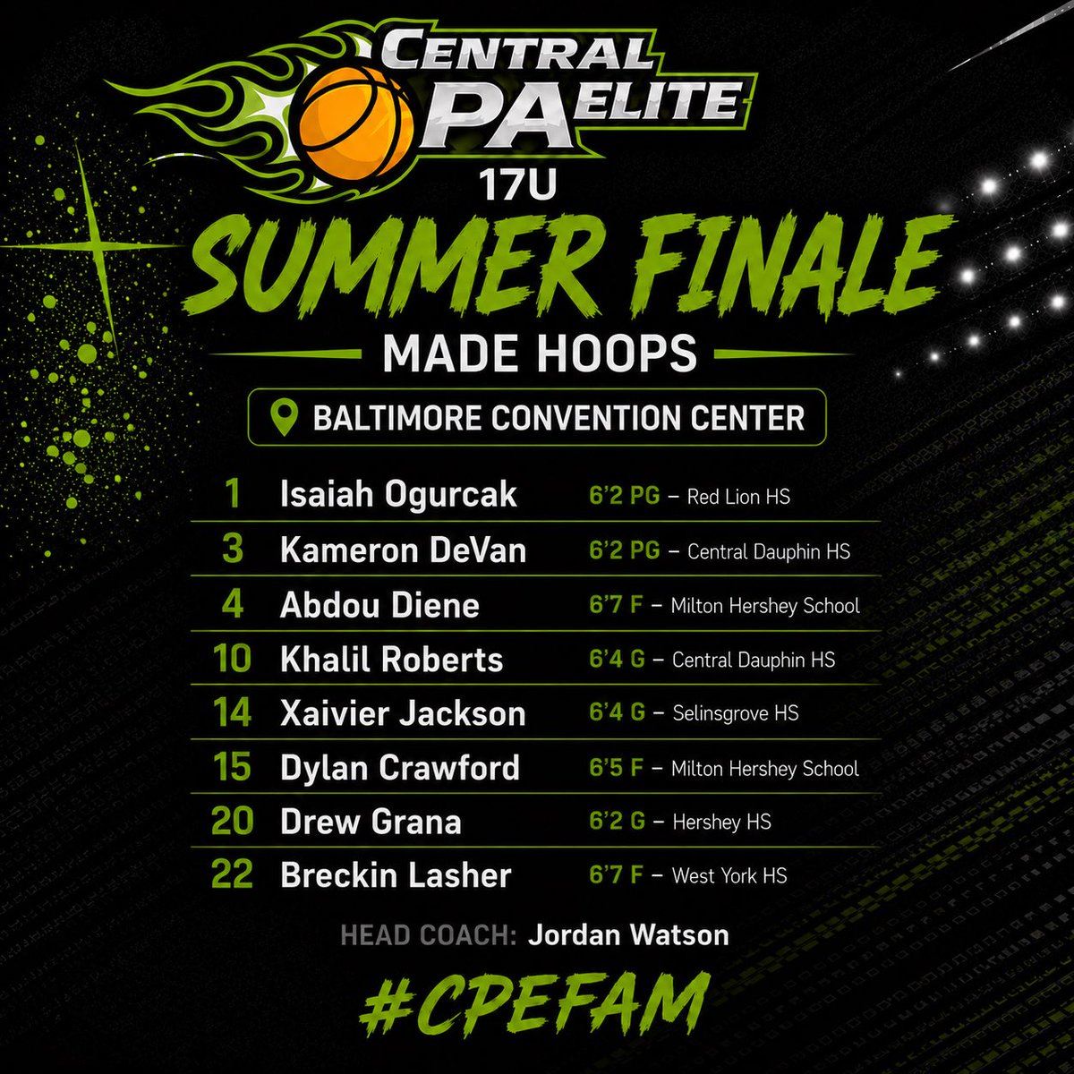 Its_Coach_Wats's tweet photo. CPE 2027s will be in Baltimore for @madehoops Summer Live Finale! This is the groups 2nd straight year making the MHC Championship bracket! https://t.co/yOi0pgAPwQ