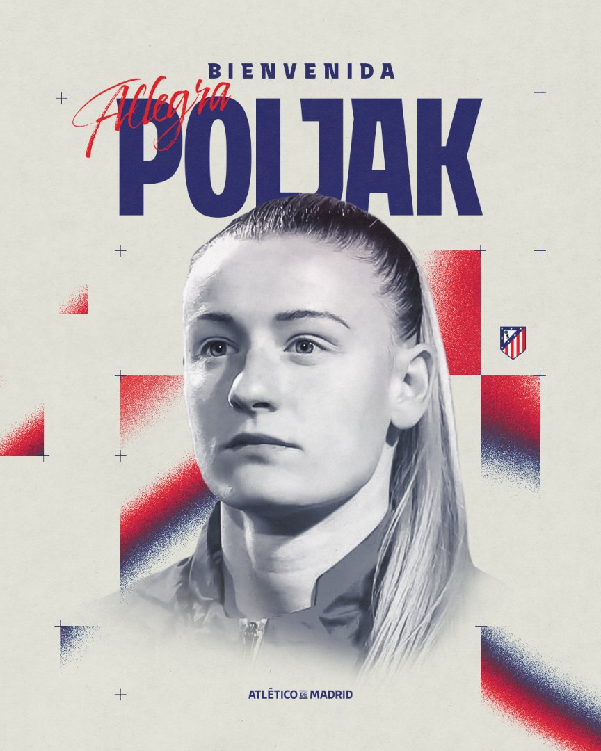 AtletiFemenino's tweet photo. ¡Bienvenida, Allegra Poljak! 🇷🇸 https://t.co/hzmkcMgp6D